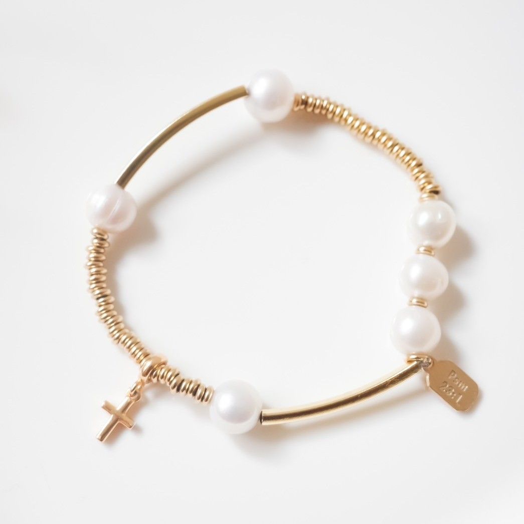 不規則拼接珍珠手鍊