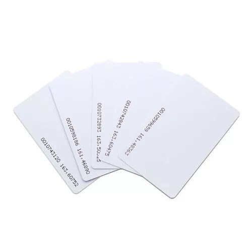 Tarjeta de proximidad blanca para control de accesos