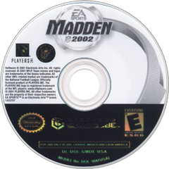 Madden 2002 - NGC, Condition: Disc Only