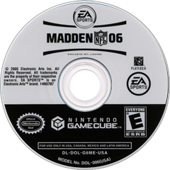 Madden 2006 - NGC, Condition: Disc Only