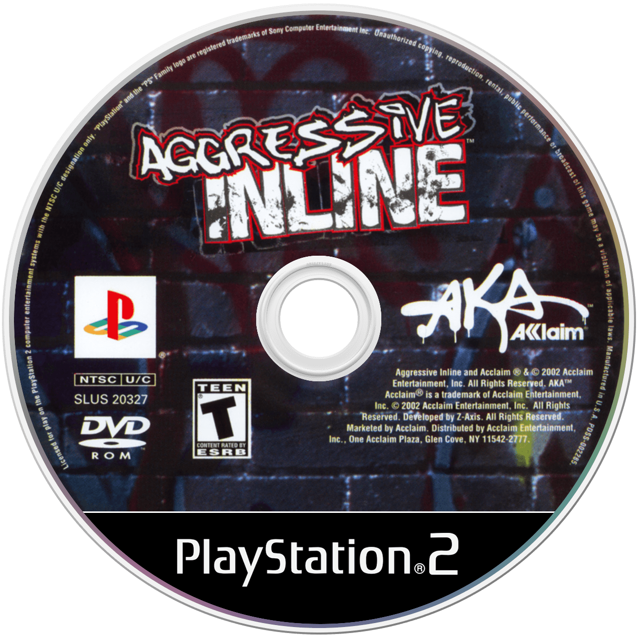 Aggressive Inline - PS2, Condition: Disc Only
