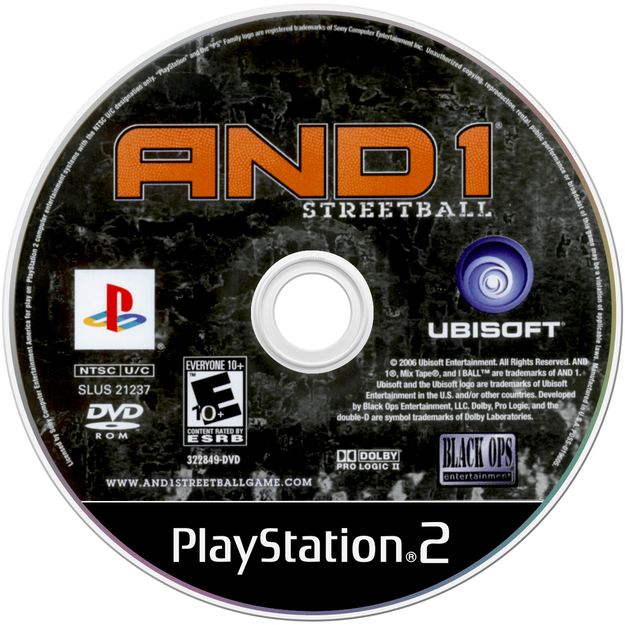 And 1 Streetball - PS2, Condition: Disc Only