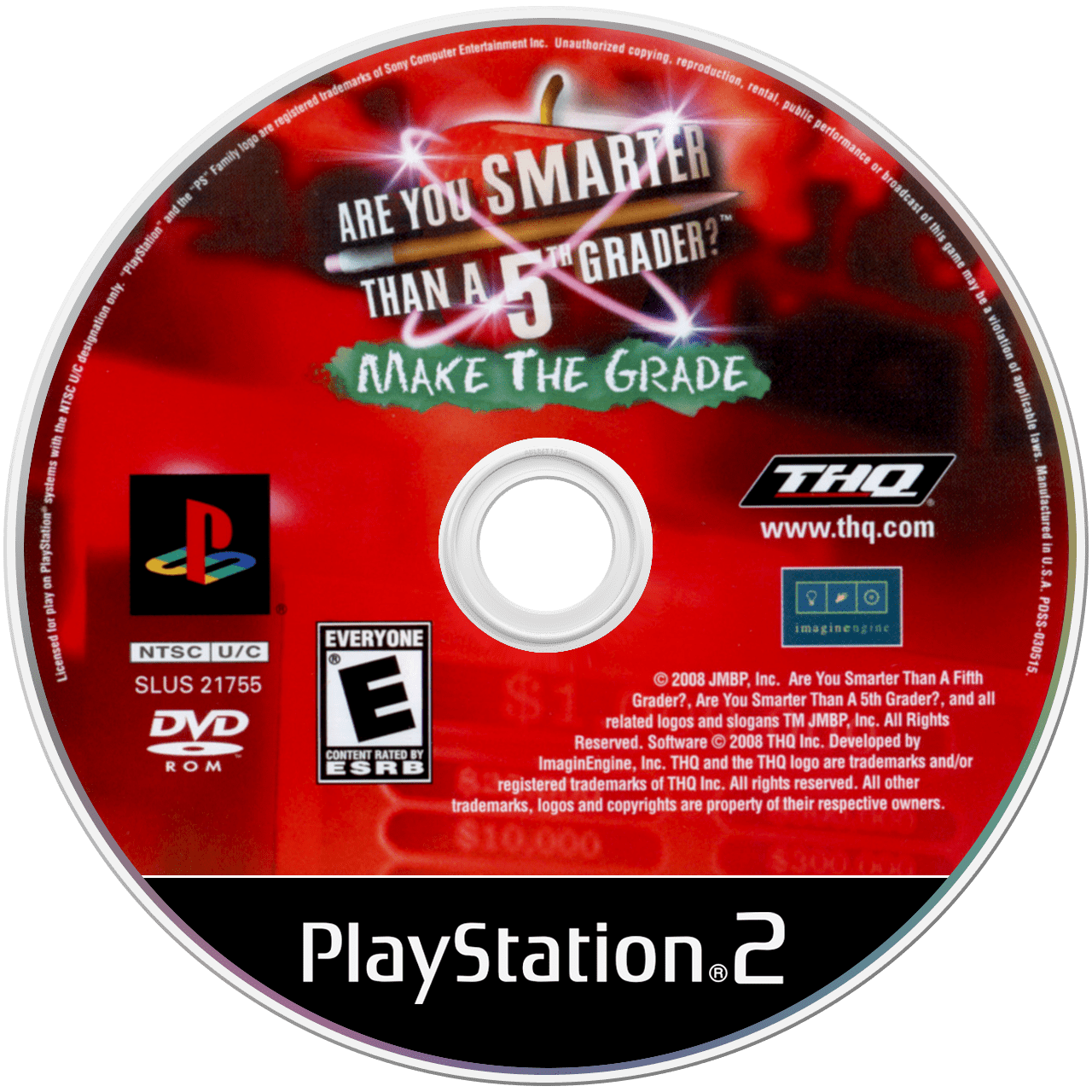 Are You Smarter Than A 5th Grader? Make the Grade - PS2, Condition: Disc Only
