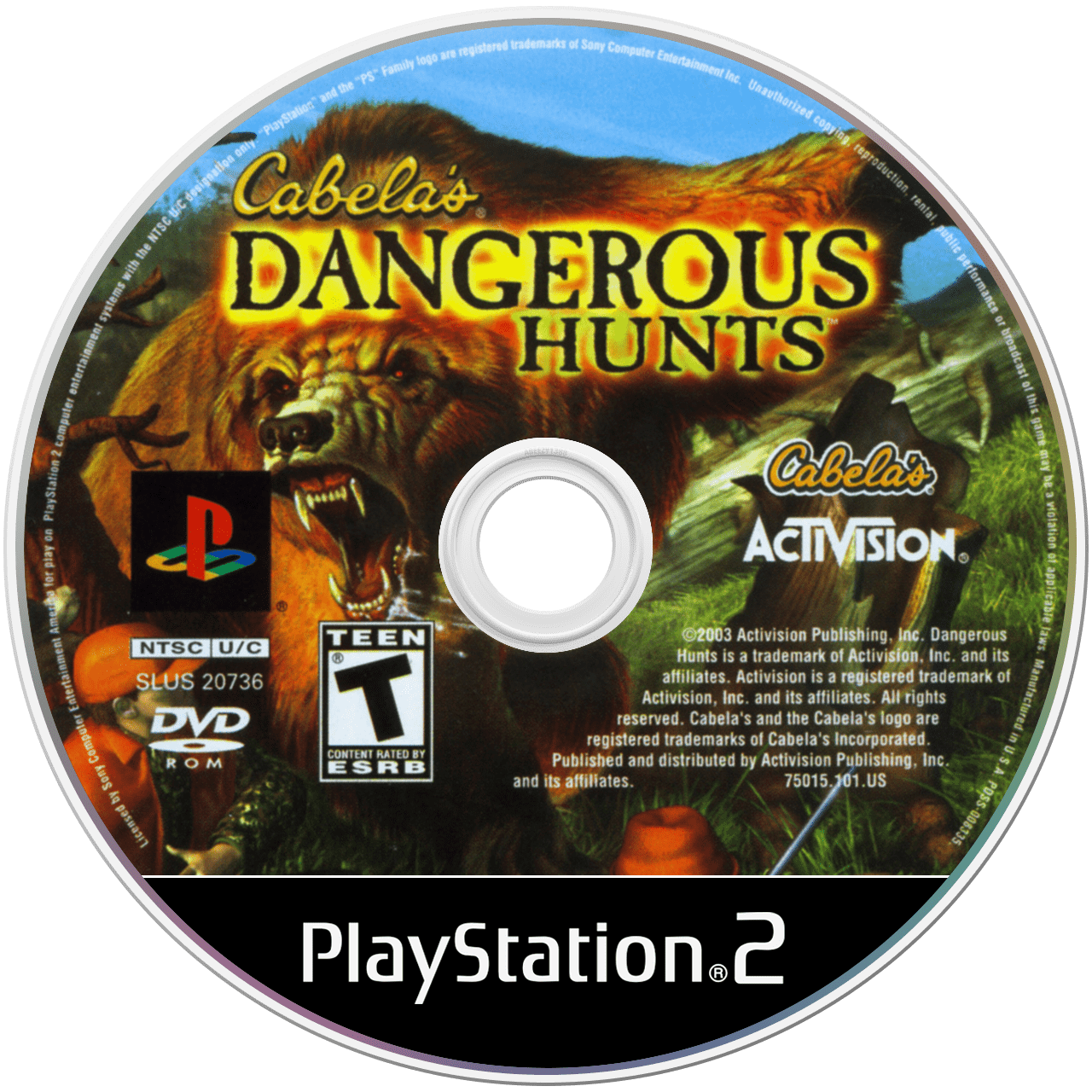 Cabela's Dangerous Hunts - PS2, Condition: Disc Only