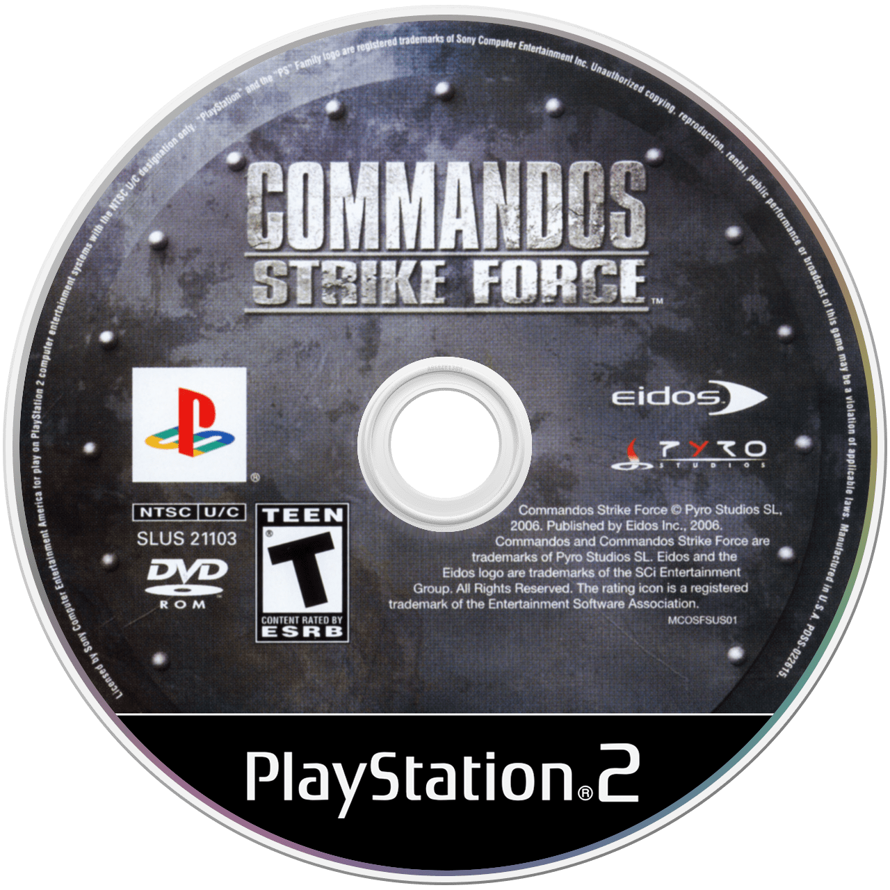 Commandos Strike Force - PS2, Condition: Disc Only