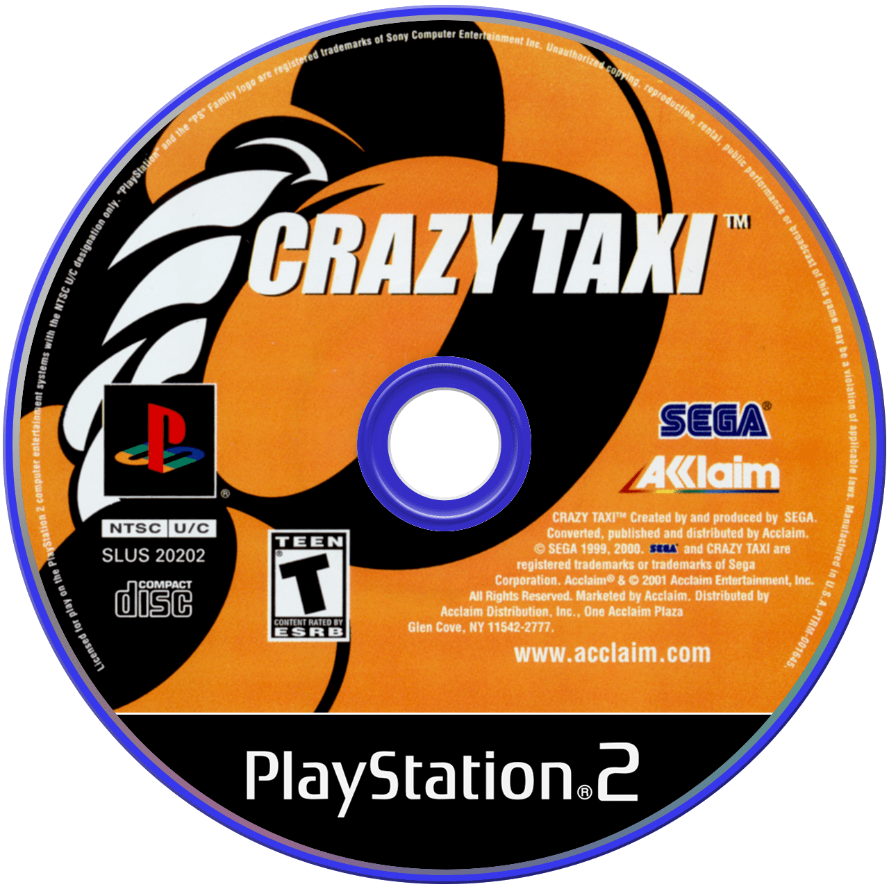 Crazy Taxi [Greatest Hits] - PS2, Condition: Disc Only