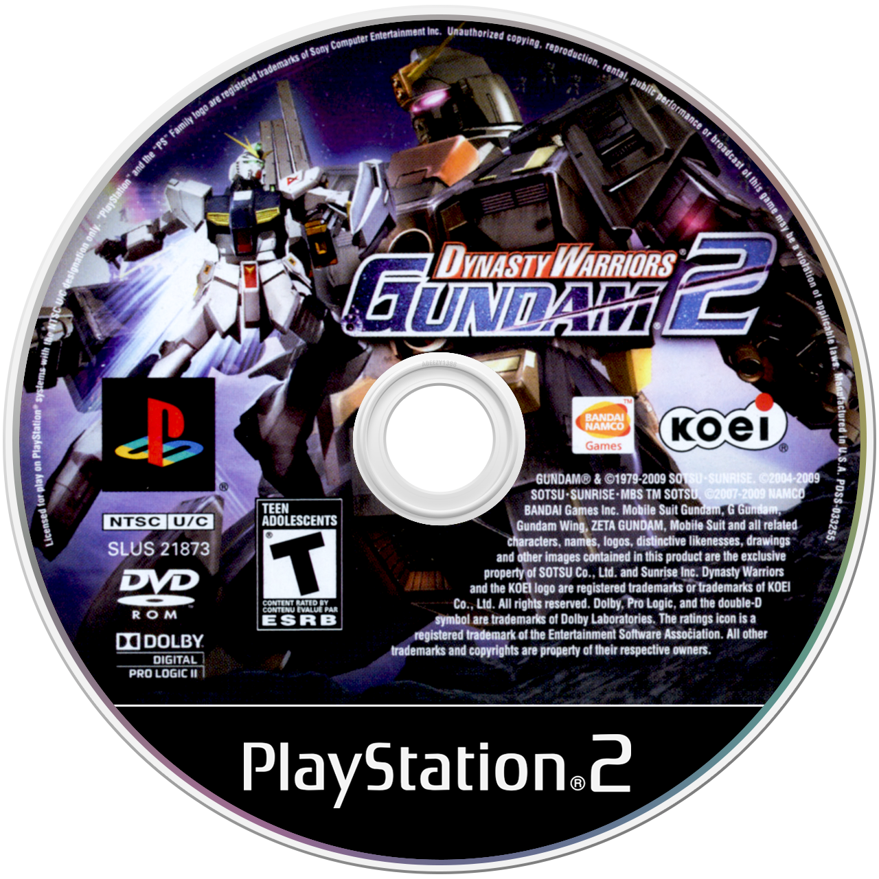 Dynasty Warriors: Gundam 2 - PS2, Condition: Disc Only