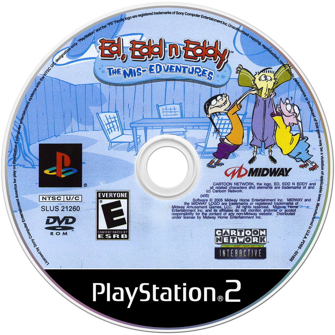 Ed Edd N Eddy Mis-Edventures - PS2, Condition: Disc Only