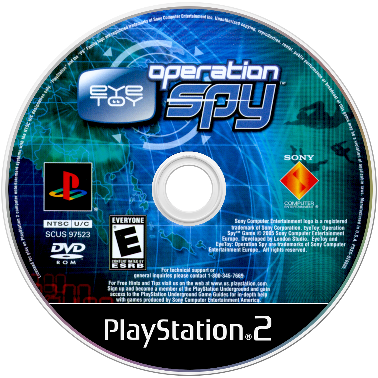 Eye Toy Operation Spy - PS2, Condition: Disc Only