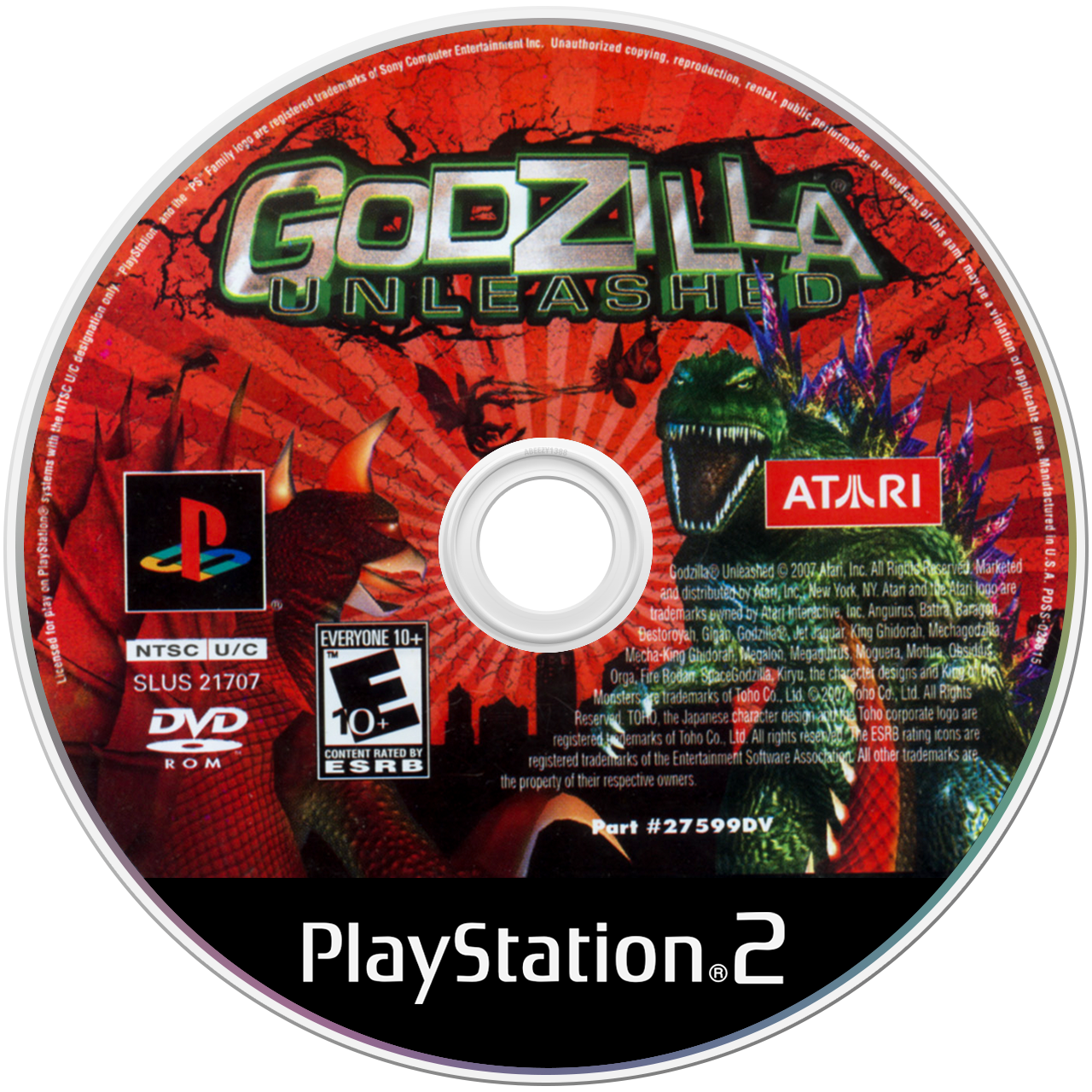 Godzilla Unleashed - PS2, Condition: Disc Only