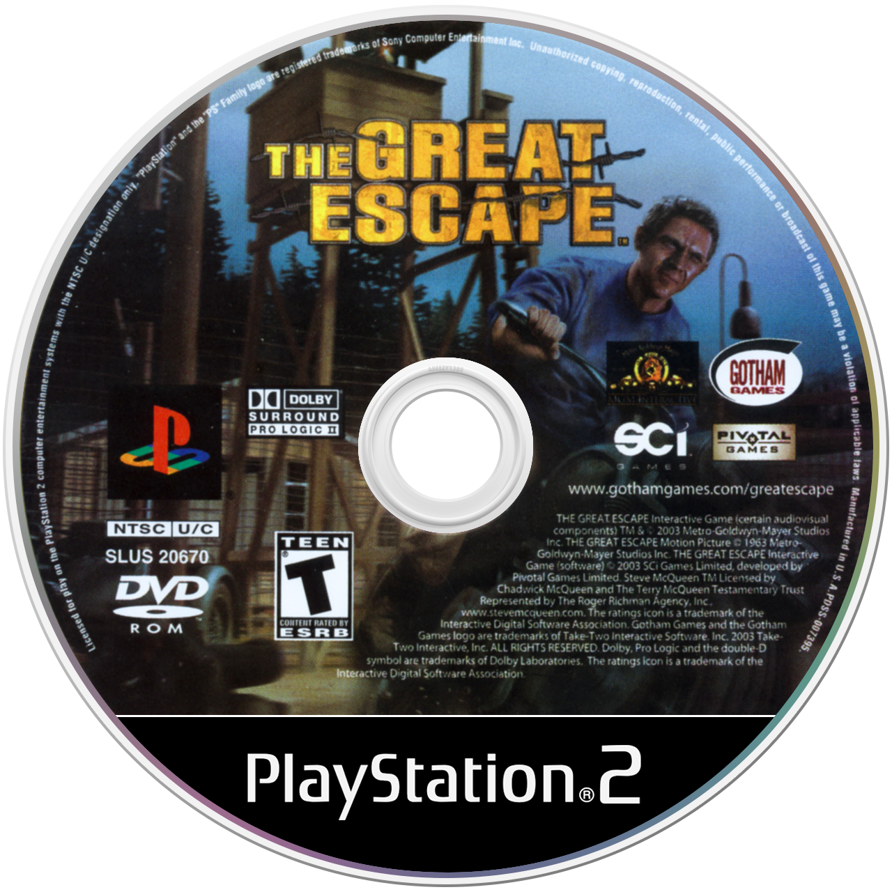 Great Escape - PS2, Condition: Disc Only