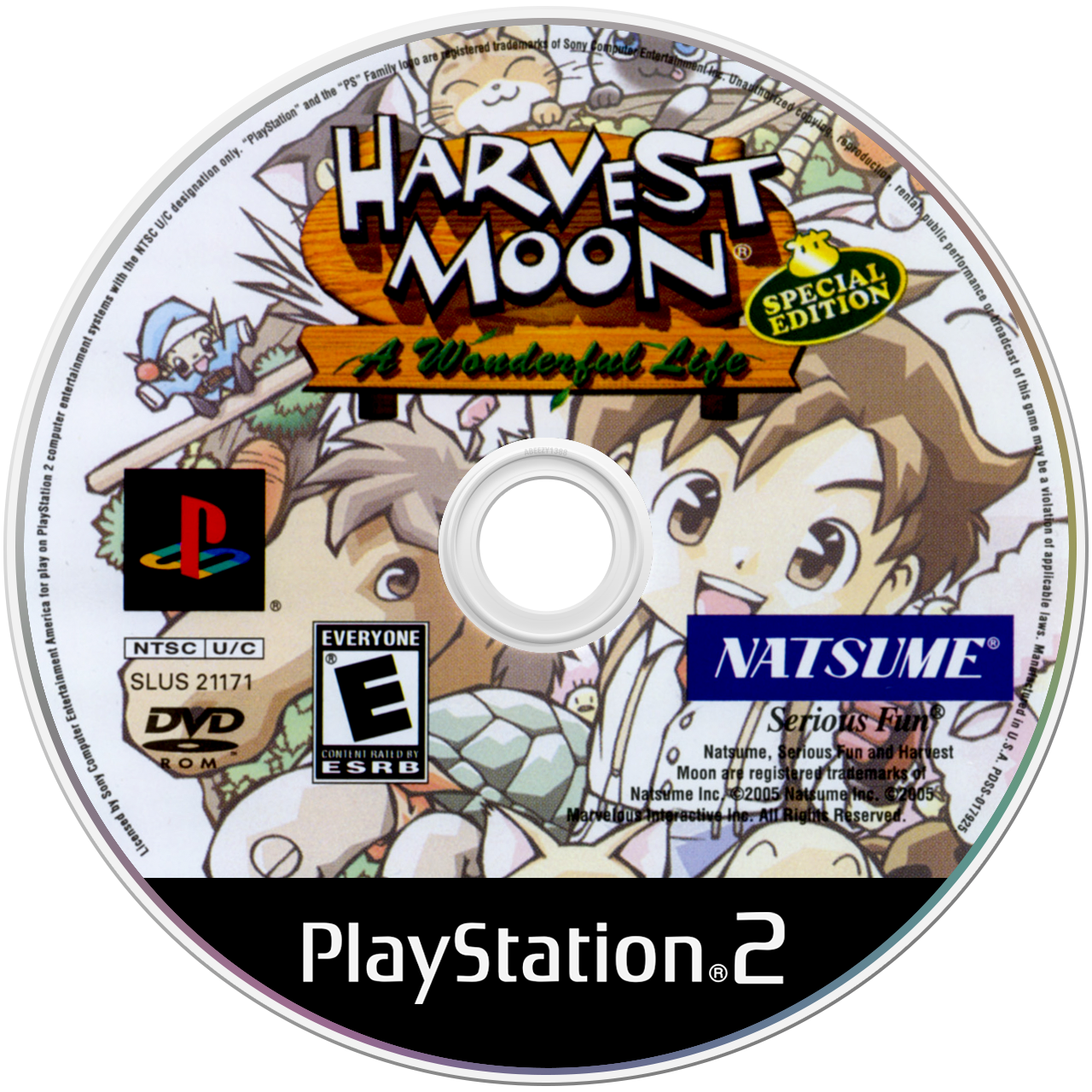 Harvest Moon A Wonderful Life Special Edition - PS2, Condition: Disc Only