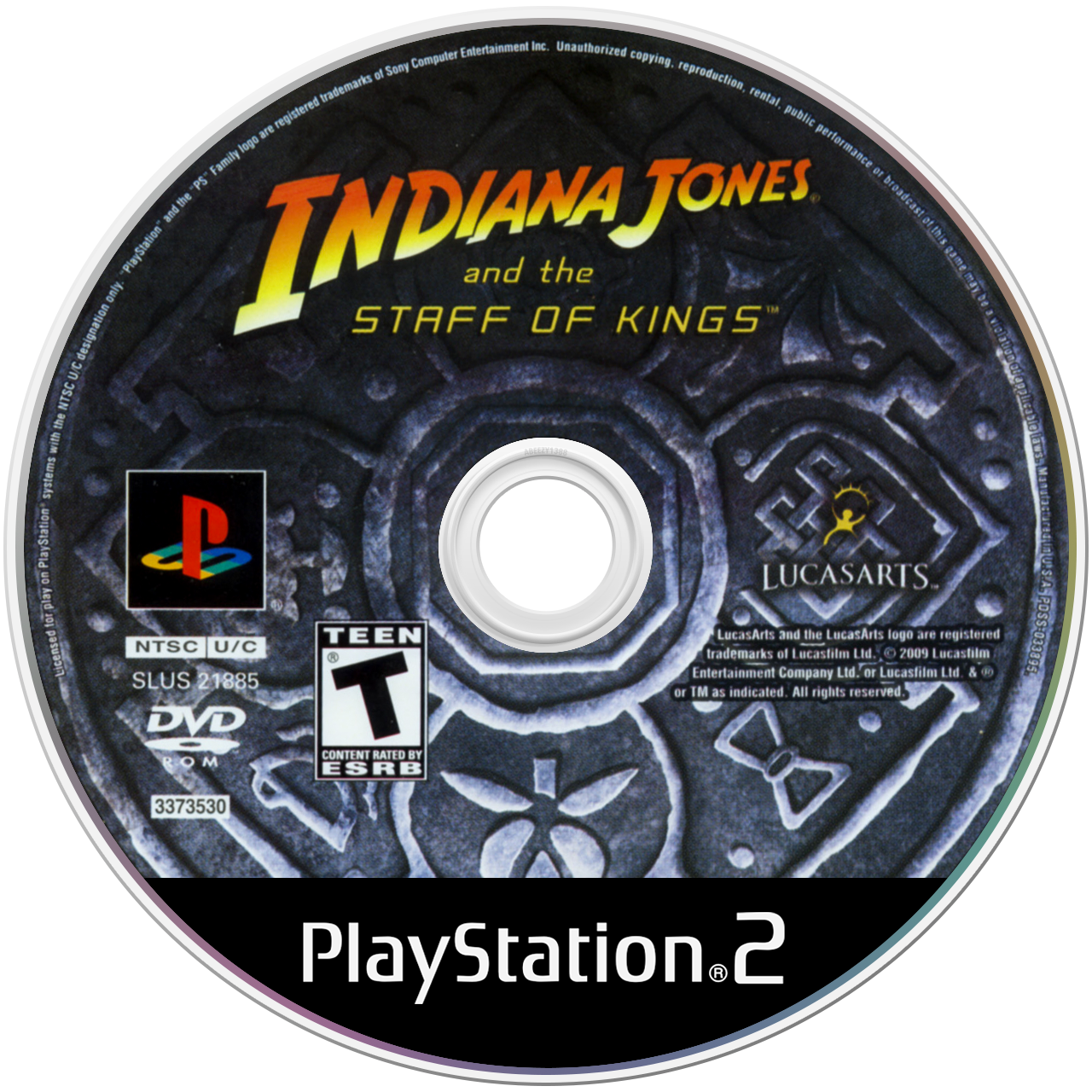 Indiana Jones and the Staff of Kings - PS2, Condition: Disc Only