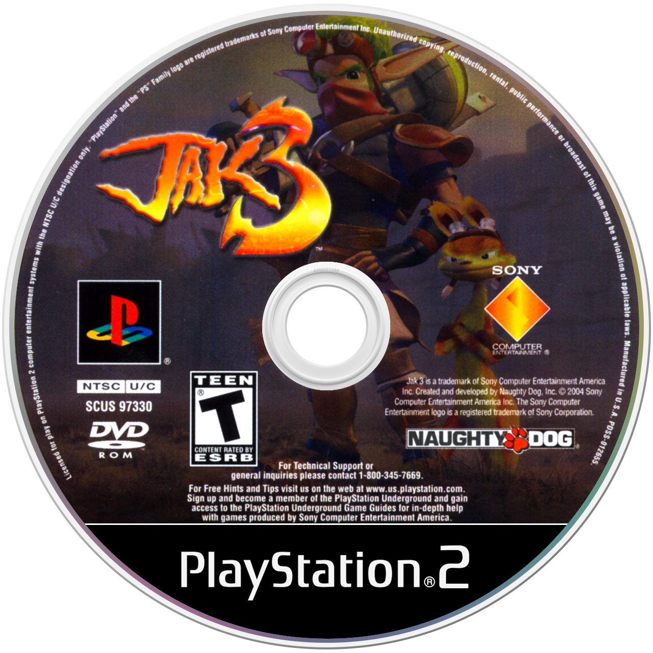 Jak 3 [Greatest Hits] - PS2, Condition: Disc Only