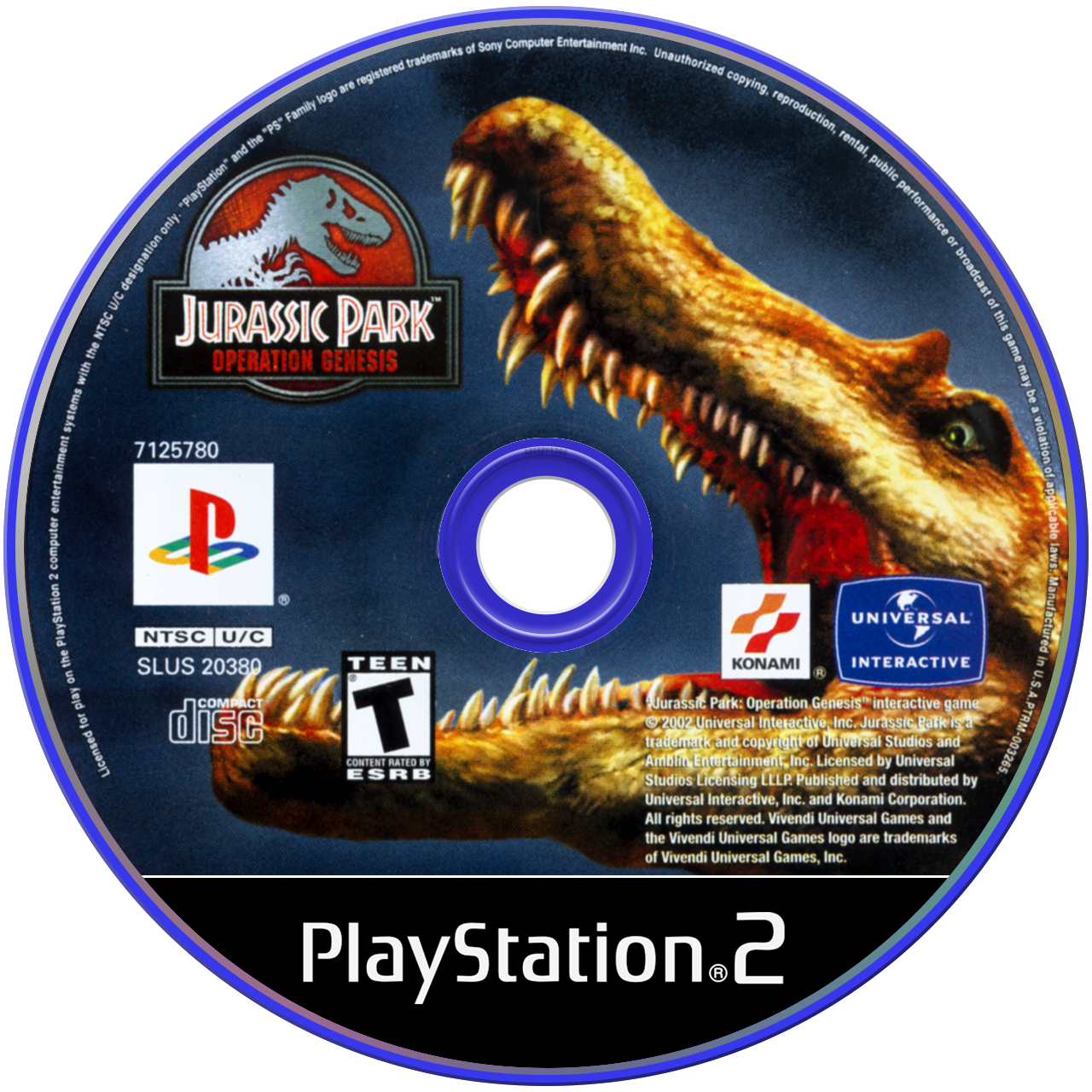 Jurassic Park Operation Genesis - PS2, Condition: Disc Only