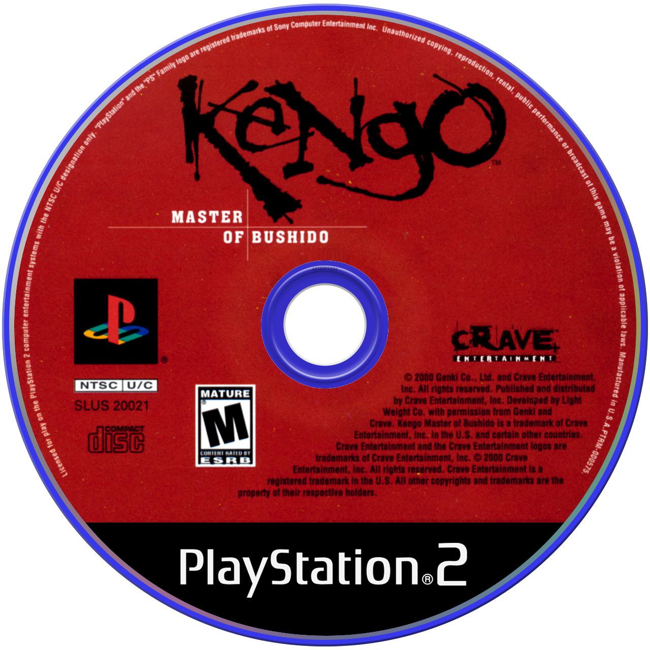 Kengo Master Bushido - PS2, Condition: Disc Only
