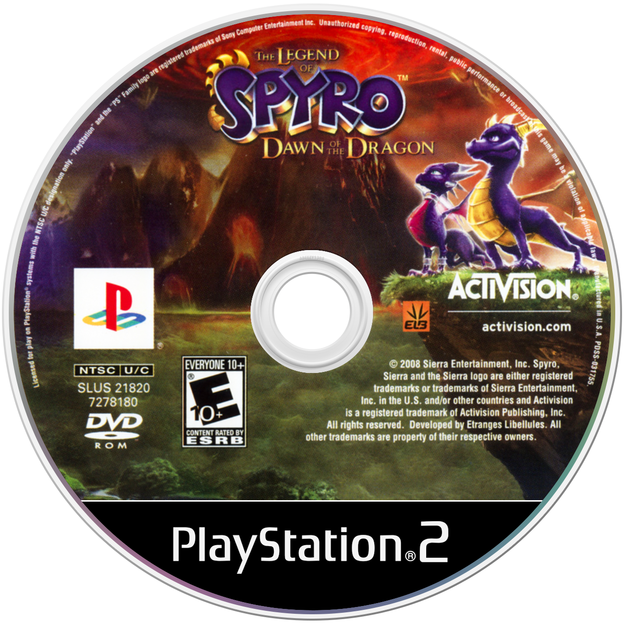 Legend of Spyro Dawn of the Dragon - PS2, Condition: Disc Only