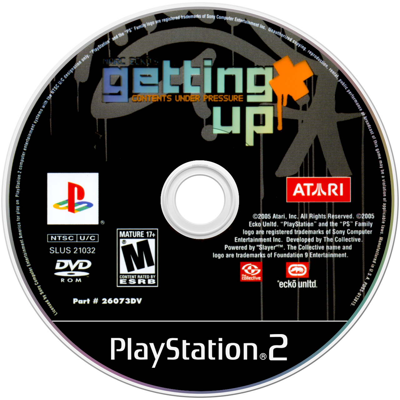Marc Ecko&#39;s Getting Up Contents Under Pressure - PS2, Condition: Disc Only