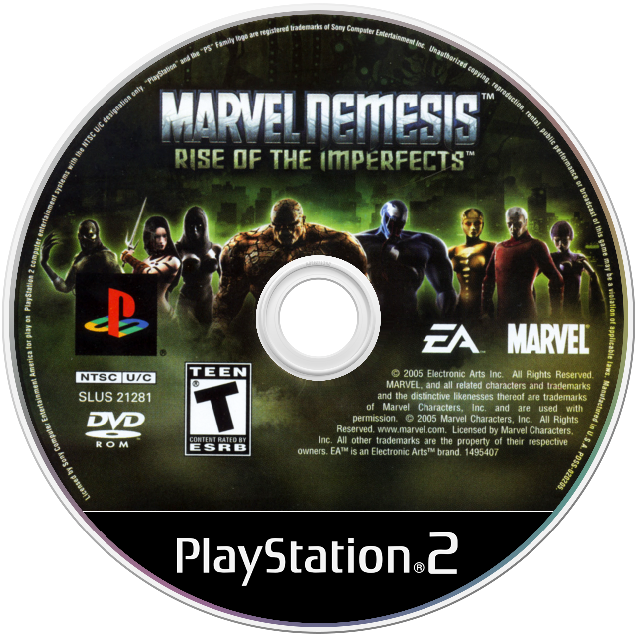Marvel Nemesis Rise of the Imperfects [Greatest Hits] - PS2, Condition: Disc Only
