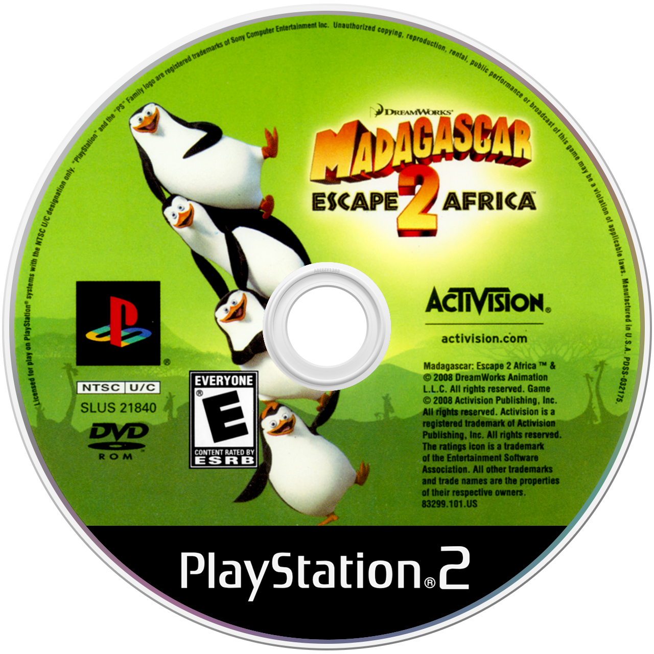 Madagascar Escape 2 Africa - PS2, Condition: Disc Only