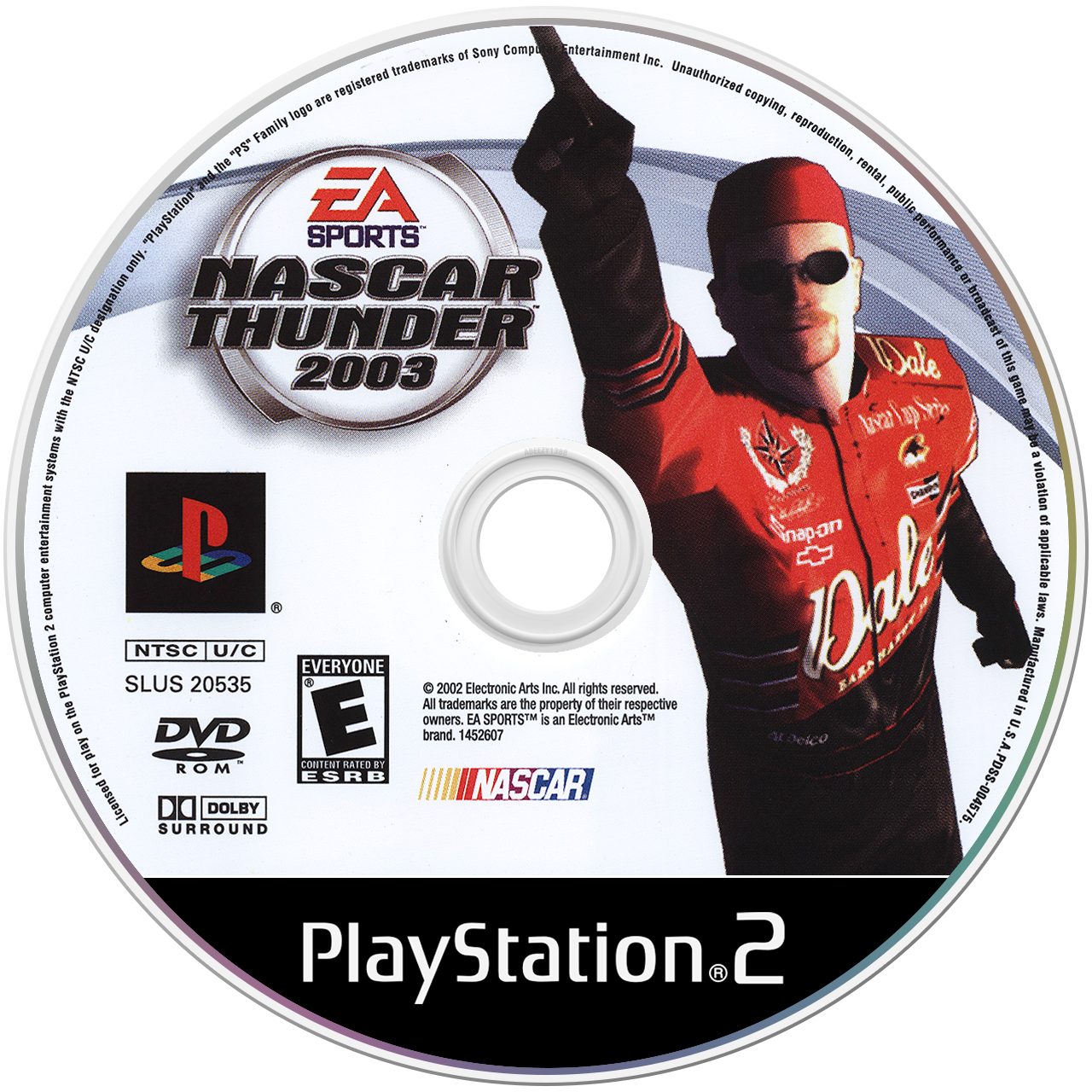 NASCAR Thunder 2003 [Greatest Hits] - PS2, Condition: Disc Only
