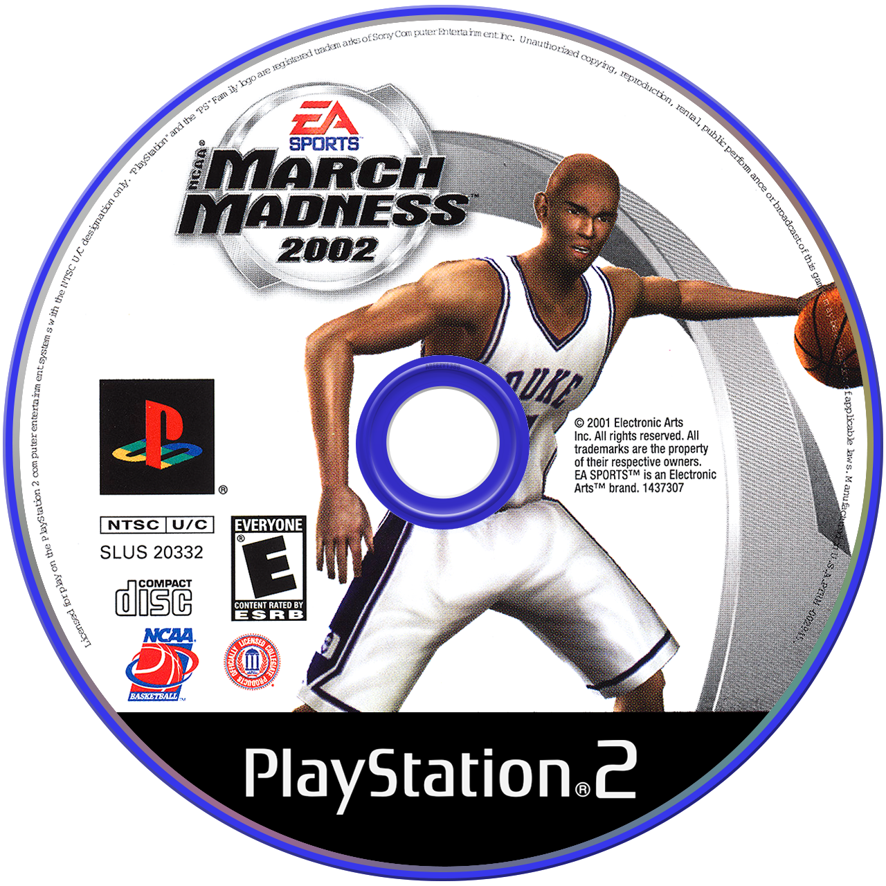 NCAA March Madness 2002 - PS2, Condition: Disc Only
