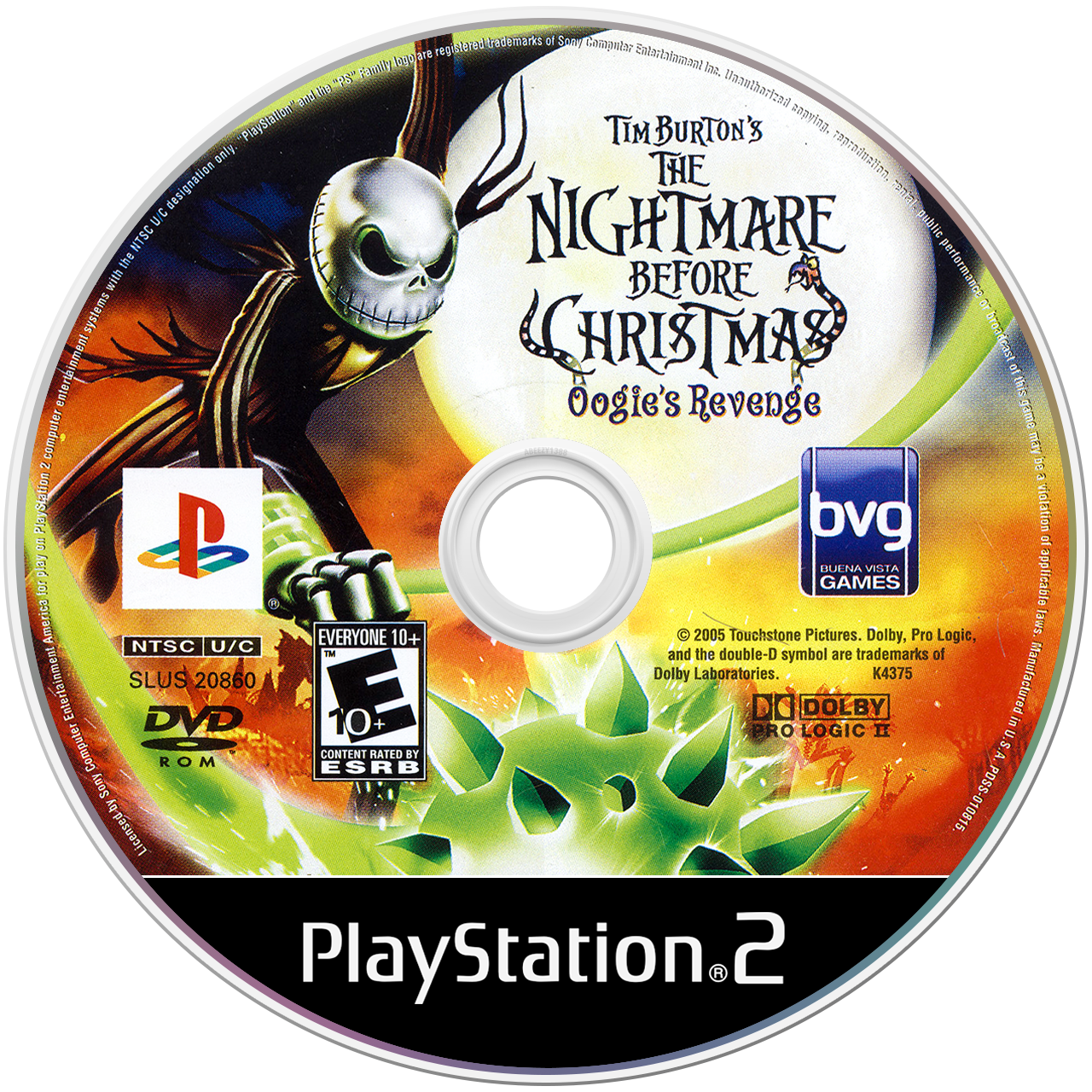 Nightmare Before Christmas: Oogie's Revenge - PS2, Condition: Disc Only