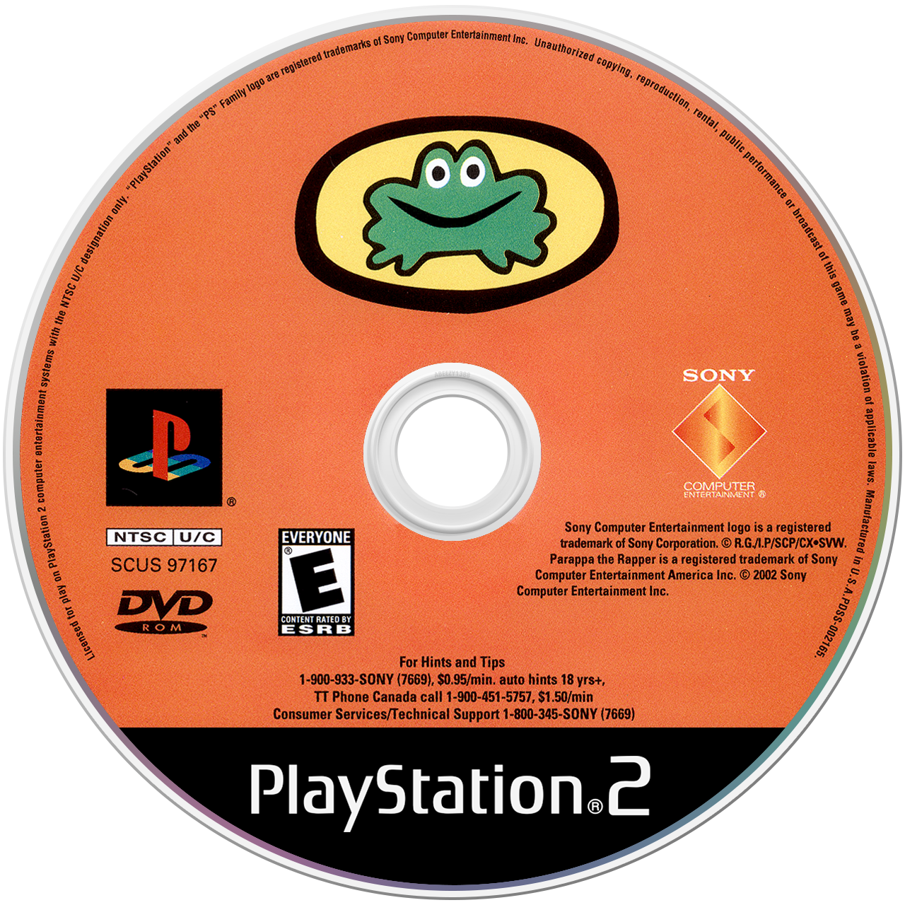 PaRappa the Rapper 2 - PS2, Condition: Disc Only