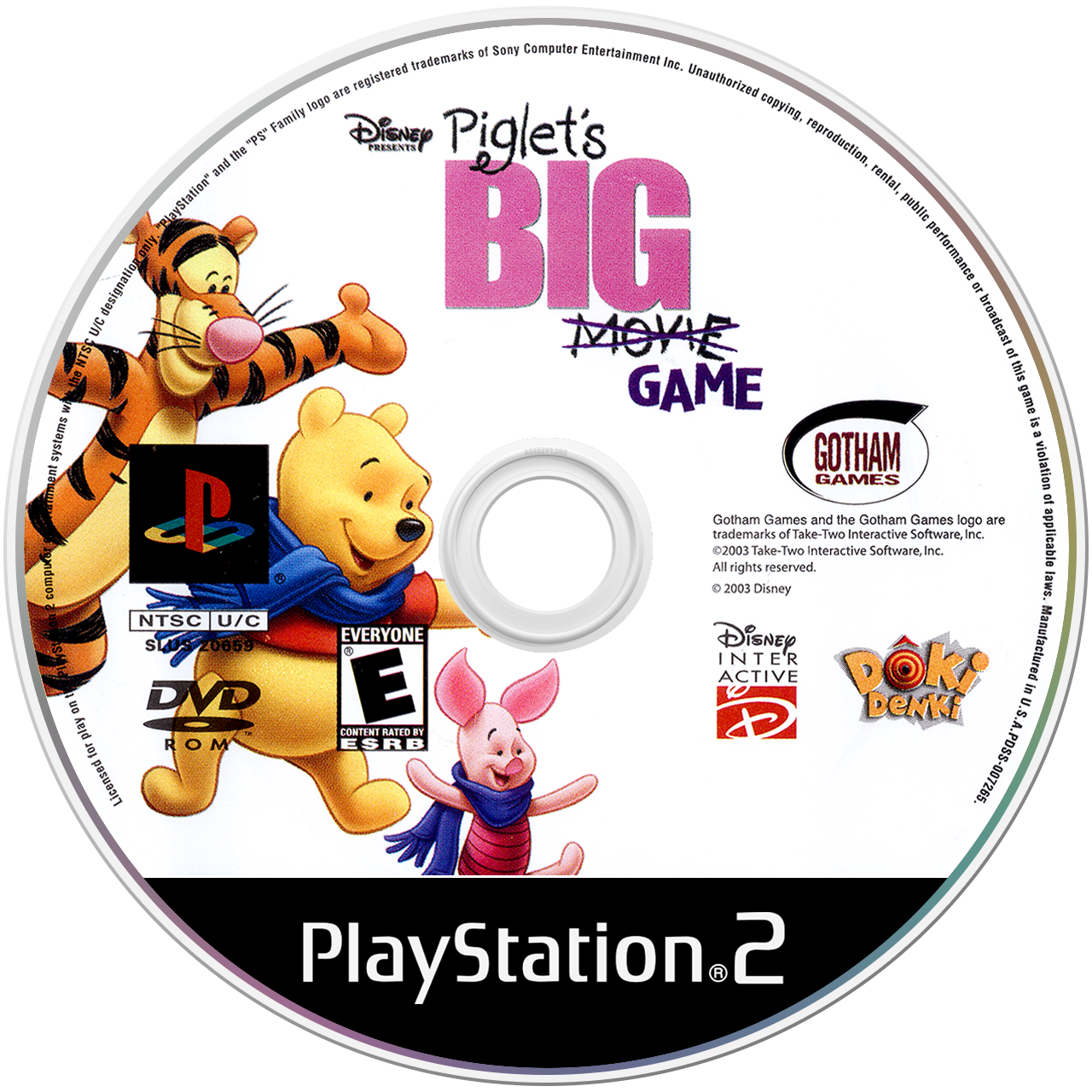 Piglet&#39;s Big Game - PS2, Condition: Disc Only