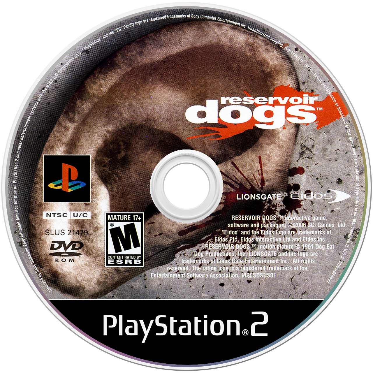 Reservoir Dogs - PS2, Condition: Disc Only