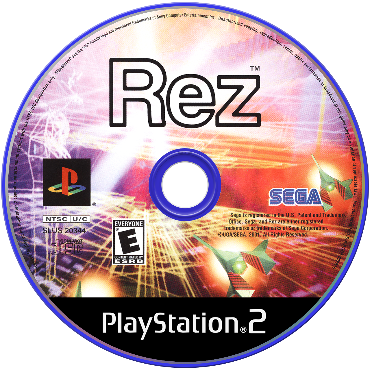 Rez - PS2, Condition: Disc Only