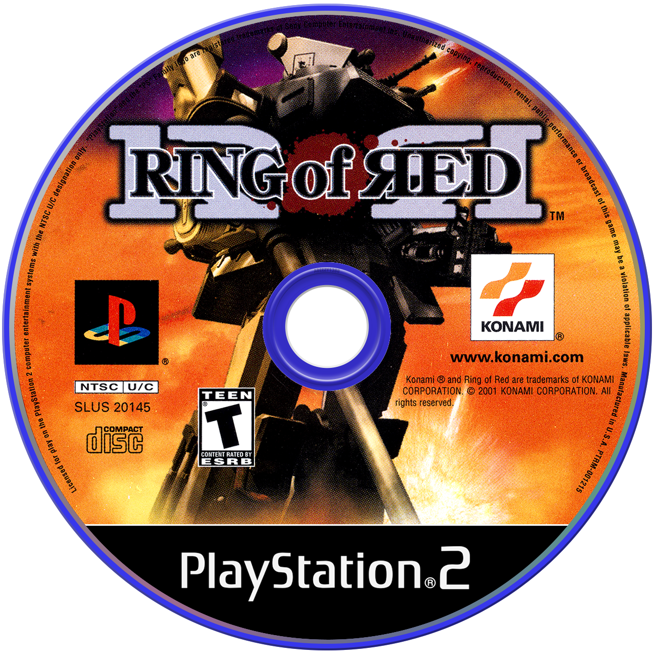 Ring of Red - PS2, Condition: Disc Only