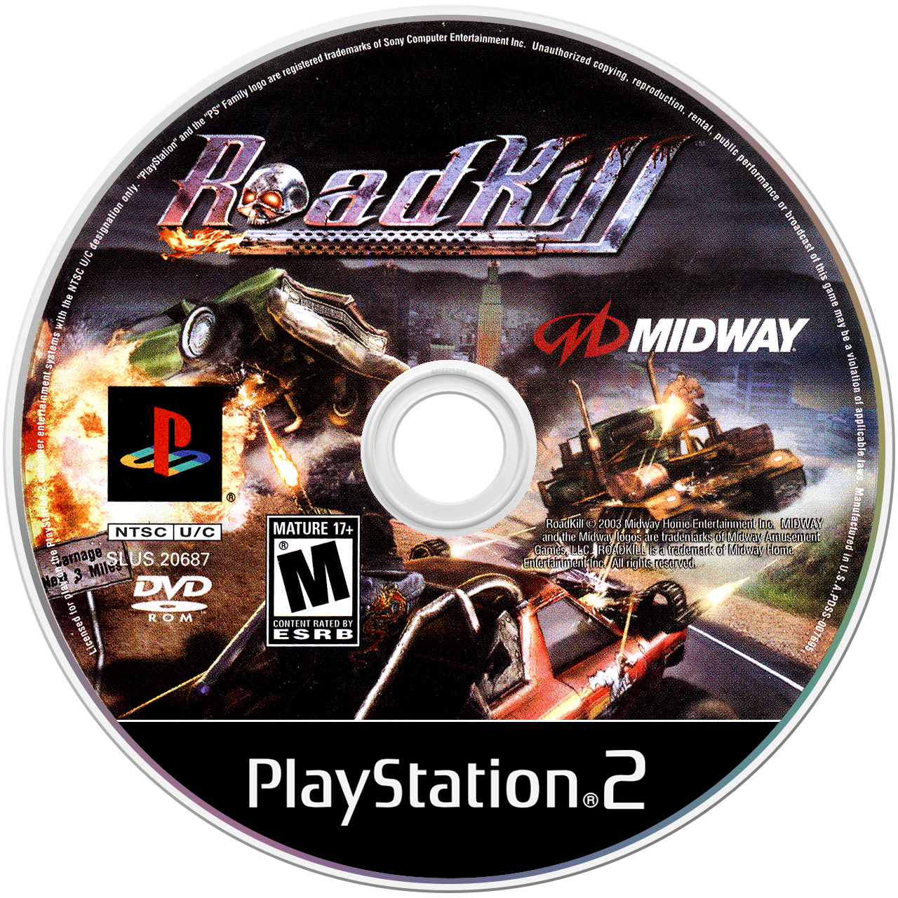 Roadkill - PS2, Condition: Disc Only