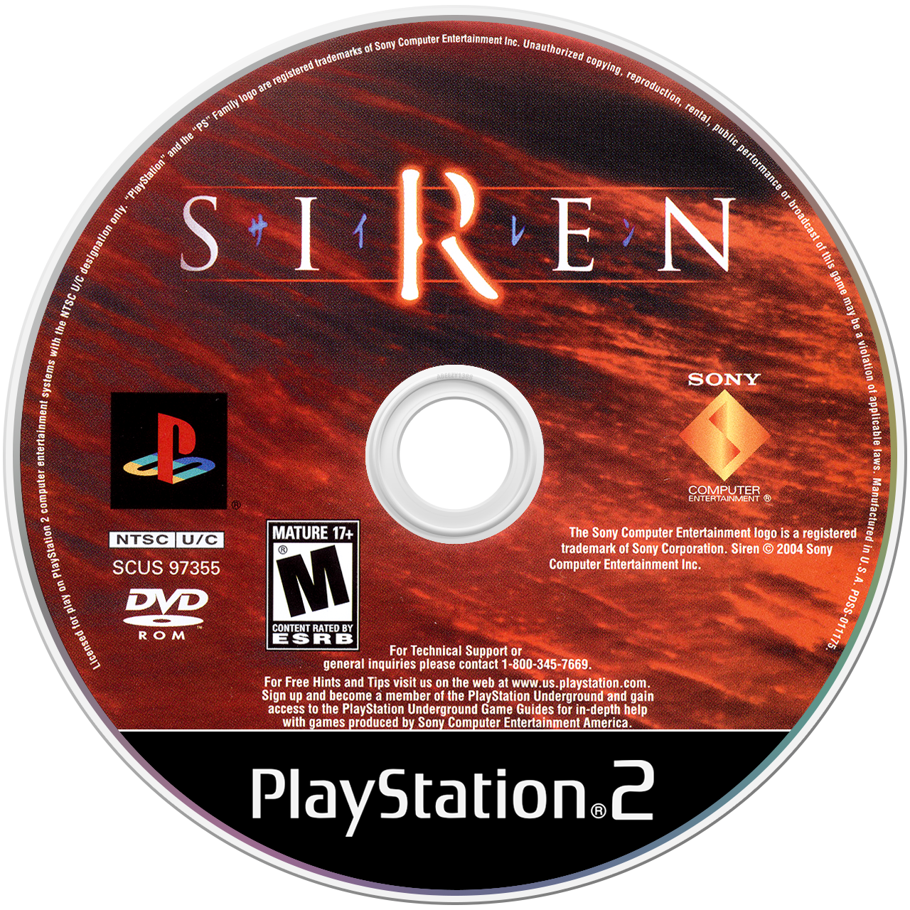 Siren - PS2, Condition: Disc Only
