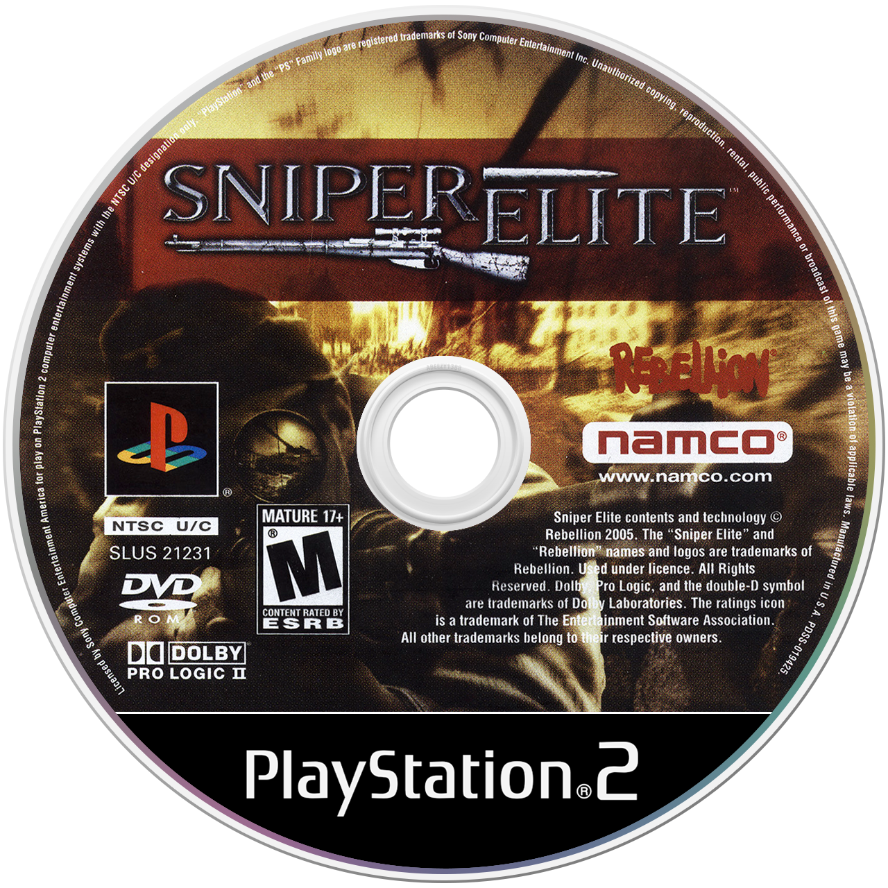 Sniper Elite - PS2, Condition: Disc Only