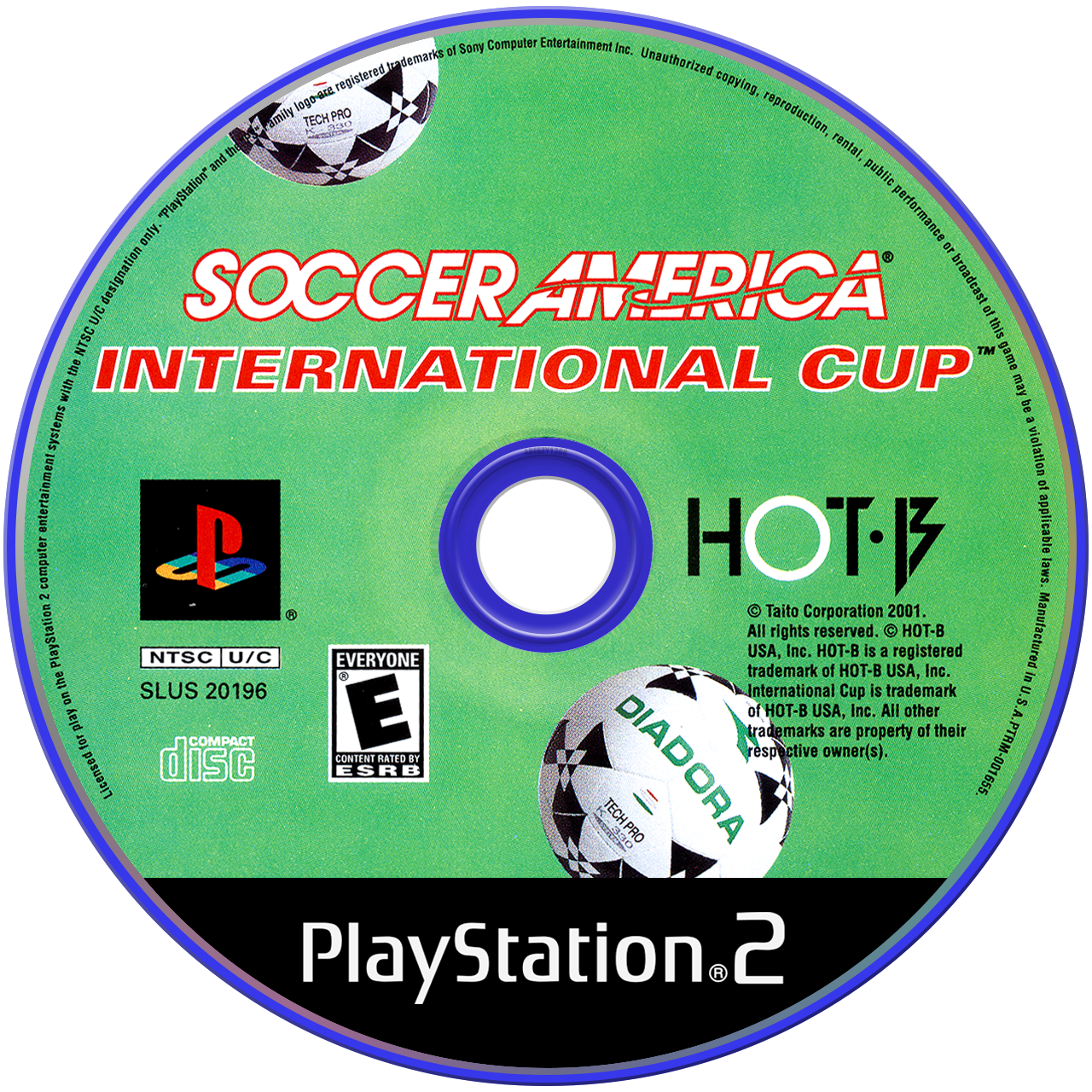 Soccer America International Cup - PS2, Condition: Disc Only