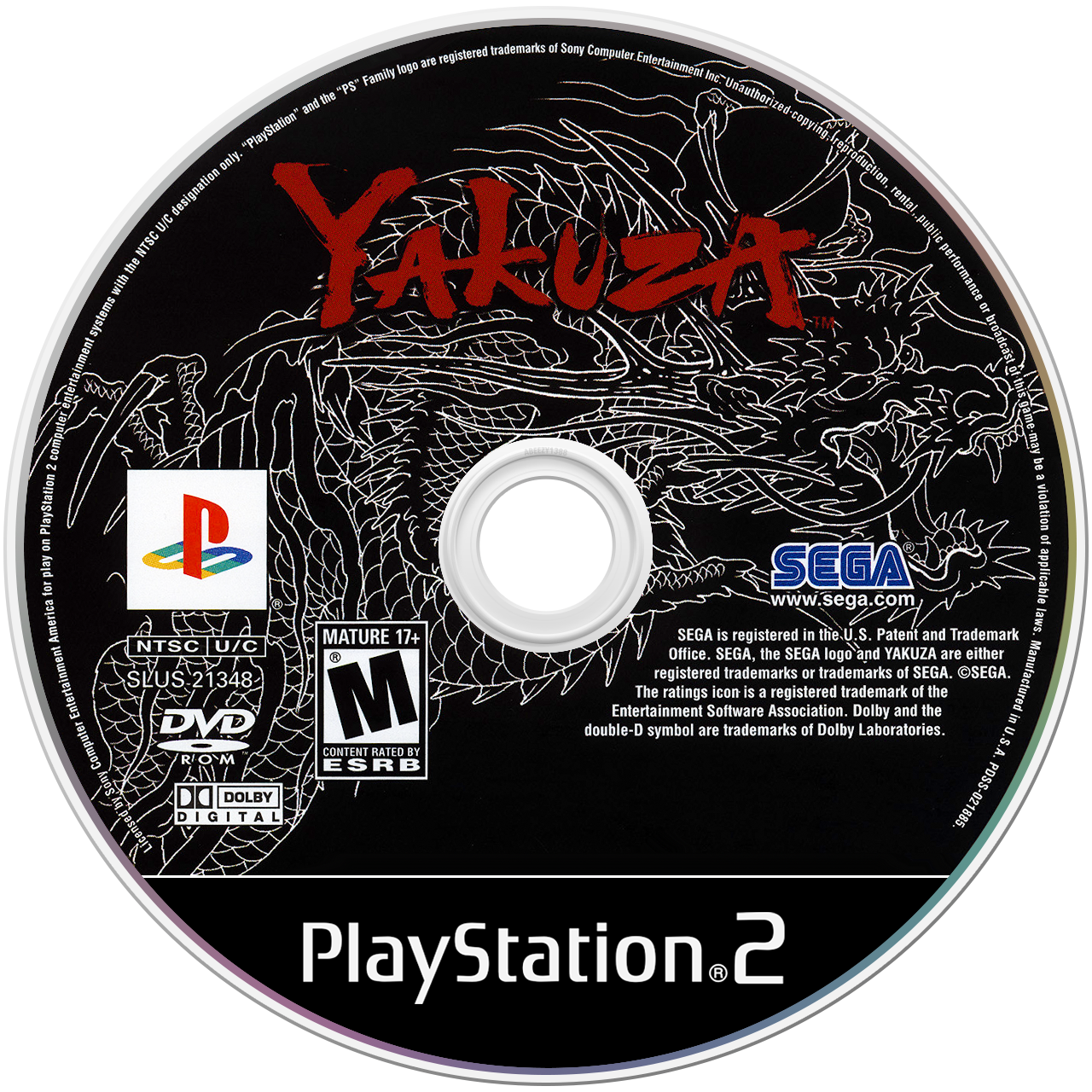 Yakuza - PS2, Condition: Disc Only