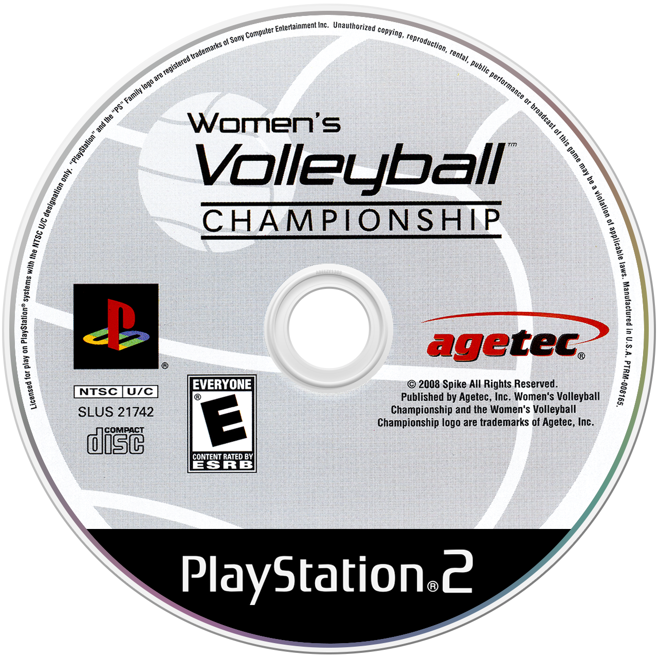 Women&#39;s Volleyball Championship - PS2, Condition: Disc Only