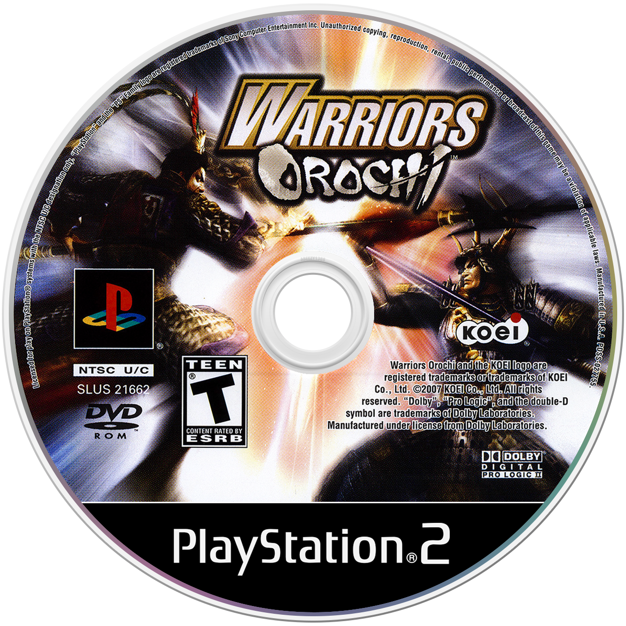 Warriors Orochi - PS2, Condition: Disc Only