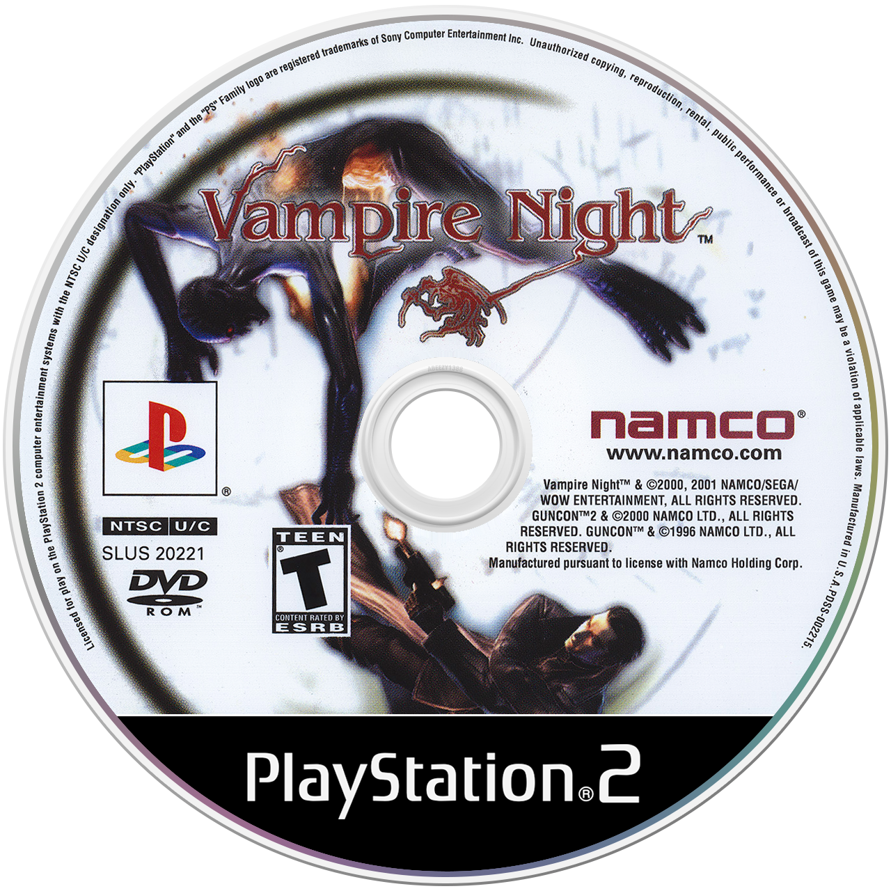 Vampire Night - PS2, Condition: Disc Only
