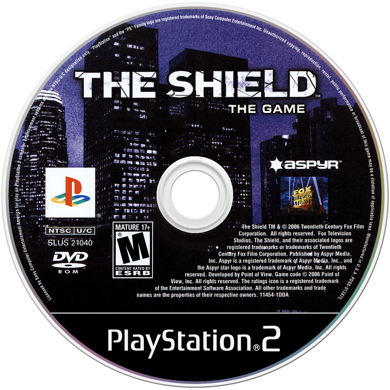 The Shield - PS2, Condition: Disc Only