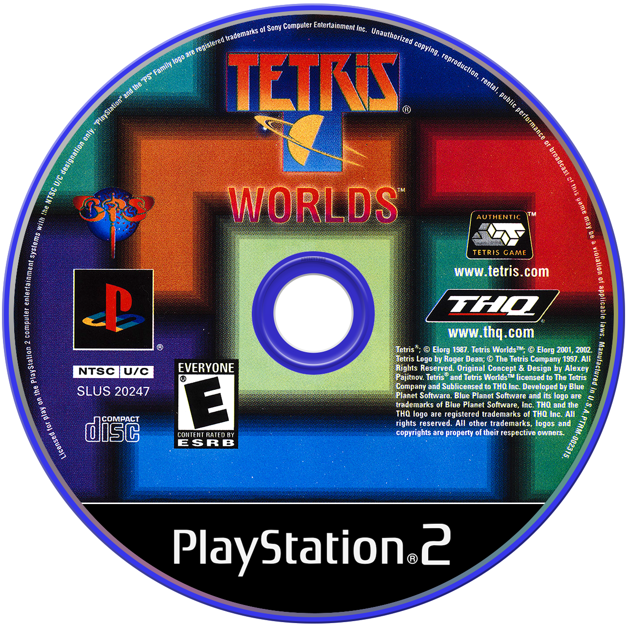 Tetris Worlds - PS2, Condition: Disc Only