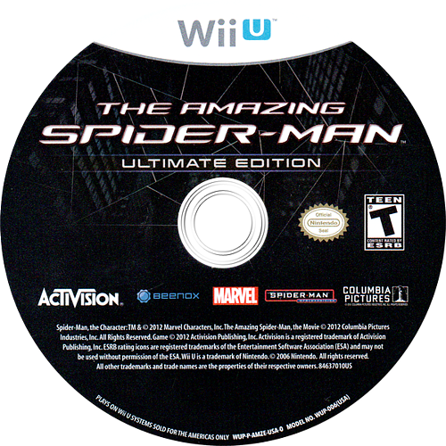 Amazing Spiderman - Wii U, Condition: Disc Only