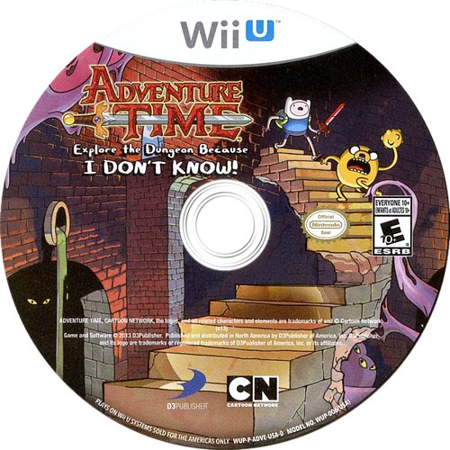 Adventure Time: Explore the Dungeon Because I Don&#39;t Know - Wii U, Condition: Disc Only