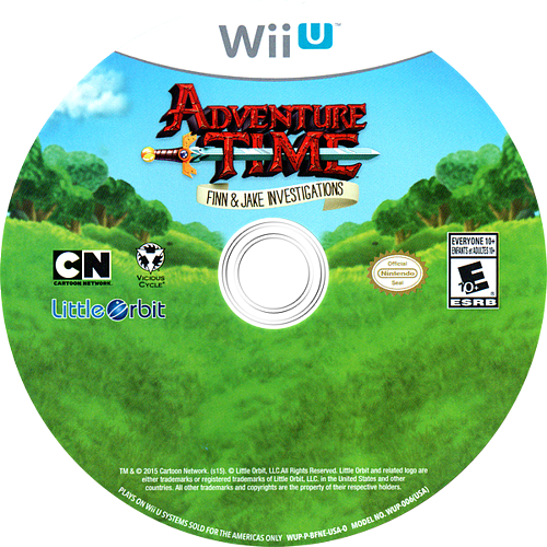 Adventure Time: Finn and Jake Investigations - Wii U, Condition: Disc Only