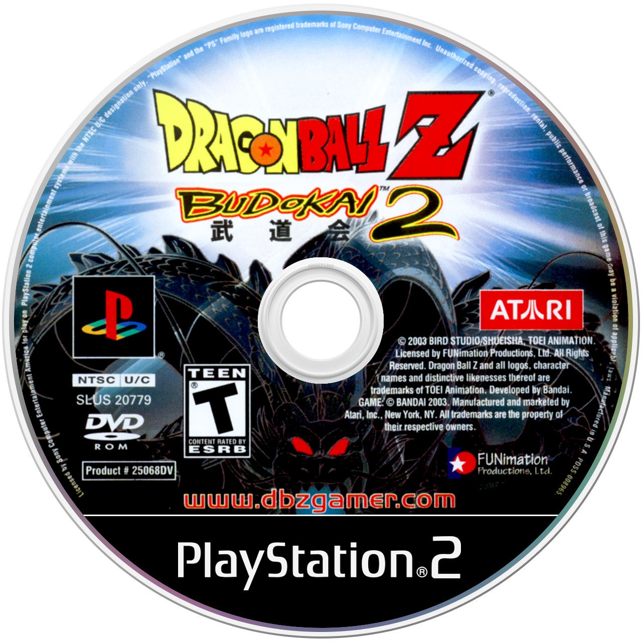 Dragon Ball Z Budokai 2 [Greatest Hits] - PS2, Condition: Disc Only