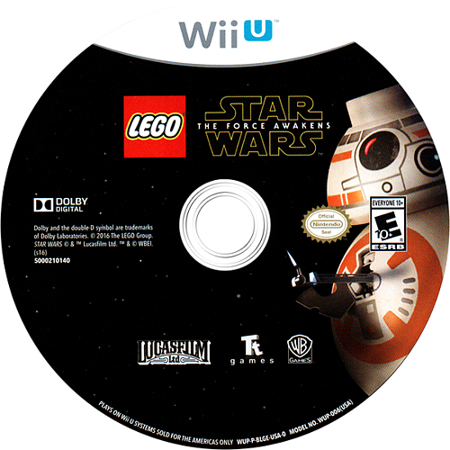 LEGO Star Wars The Force Awakens - Wii U, Condition: Disc Only