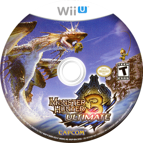 Monster Hunter 3 Ultimate - Wii U, Condition: Disc Only