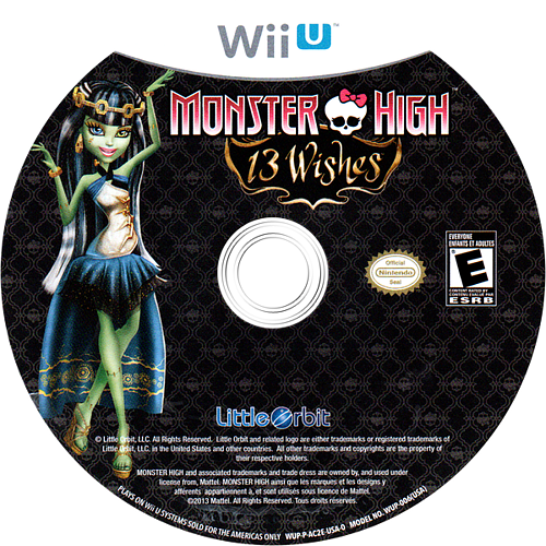 Monster High: 13 Wishes - Wii U, Condition: Disc Only