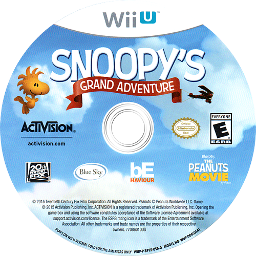 Snoopy&#39;s Grand Adventure - Wii U, Condition: Disc Only
